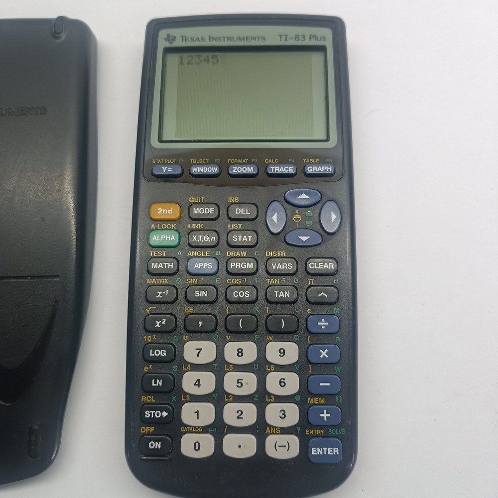 Texas Instruments TI-83 Plus Graphing Calculator -w- Cover Tested & Works - Picture 2 of 4